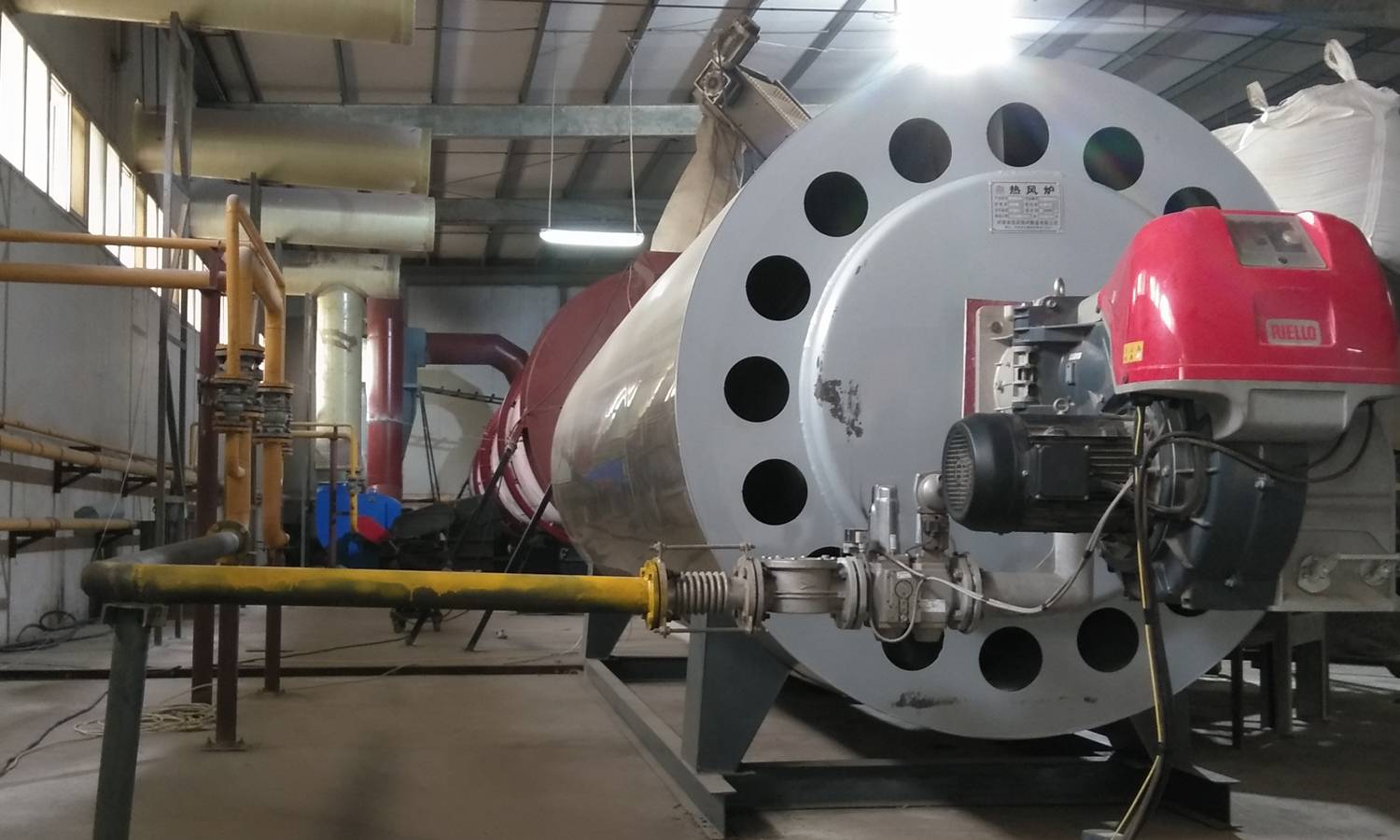 丽江洗涤行业40万大卡热风炉